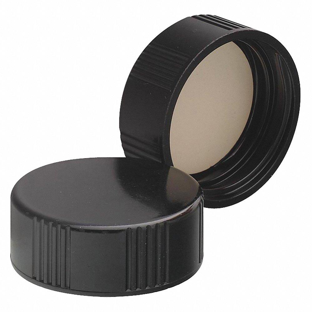 WHEATON 240419 Phenolic Cap, 28-400 mm Labware Screw Closure Size, PTFE, 100Pk | CJ2ZTR 49WE65