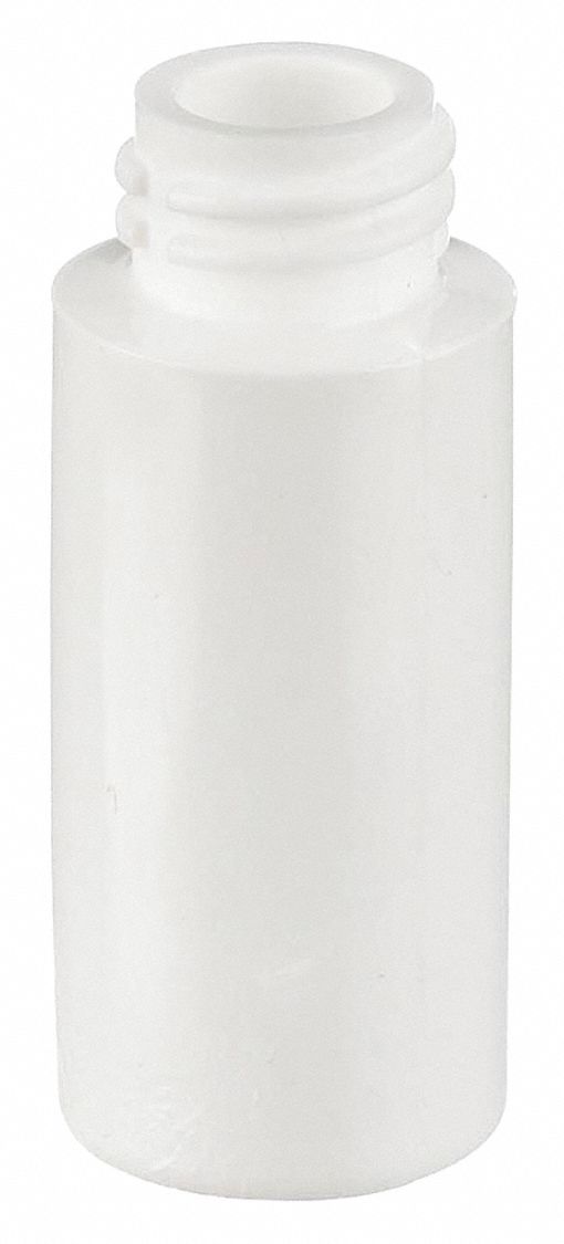 Dropper Bottle, LDPE, 0.2 fl oz Capacity, 6 mL Capacity, No Label, Dropper, White