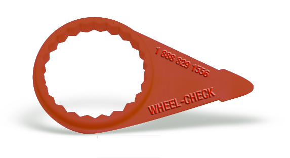 WHEEL CHECK WLTO-E Wheel Check, Torque, 13/16 Inch Nut Size, Red, 100Pk | CE2ZQR