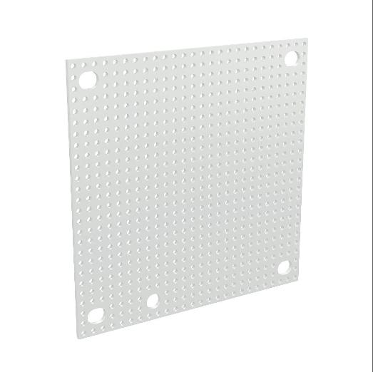 WIEGMANN N1P0606PP Subpanel, Perforated, Carbon Steel, White, Powder Coat Finish | CV6WNN
