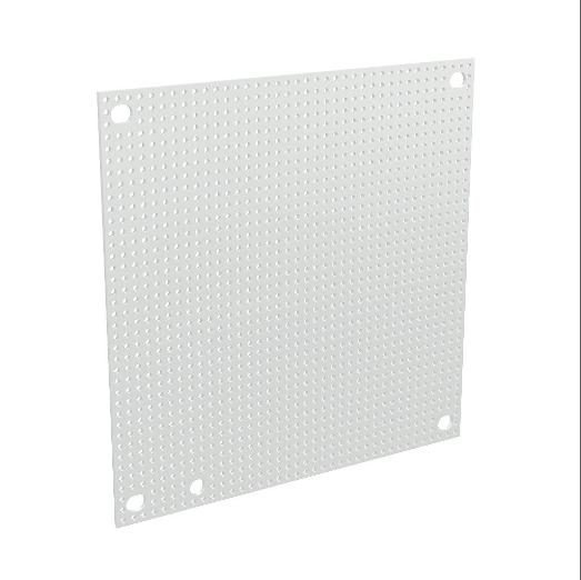WIEGMANN N1P0808PP Subpanel, Perforated, Carbon Steel, White, Powder Coat Finish | CV6WNQ
