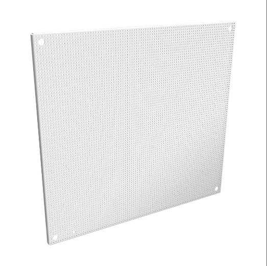 WIEGMANN N1P2424PP Subpanel, Perforated, Carbon Steel, White, Powder Coat Finish | CV6WPQ