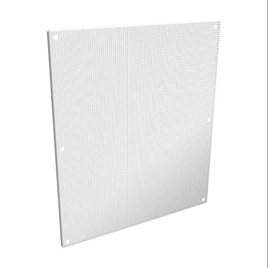 WIEGMANN N1P2430PP Subpanel, Perforated, Carbon Steel, White, Powder Coat Finish | CV6WPT