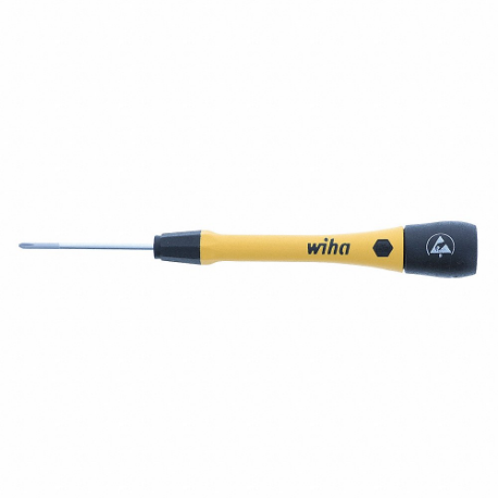 WIHA TOOLS 27331 Esd-Safe Precision Phillips Screwdriver, #00 Tip Size, 5 1/4 Inch Overall Lg | CT9FEE 56FR21