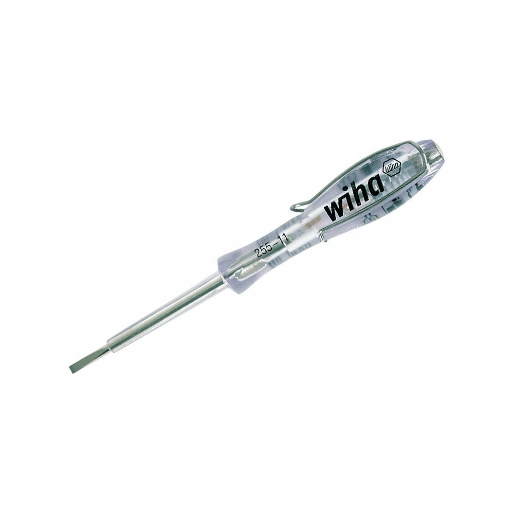Voltage Detector, 90 to 1000V AC, 5 3/4 Inch Length, LED Indication, CAT II Safety Rating