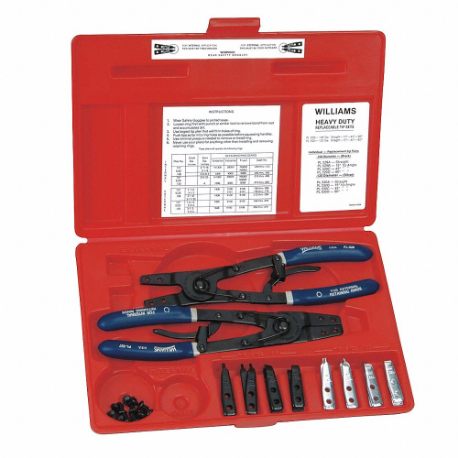 WILLIAMS INDUSTRIAL TOOLS Retaining and Lock Ring Pliers
