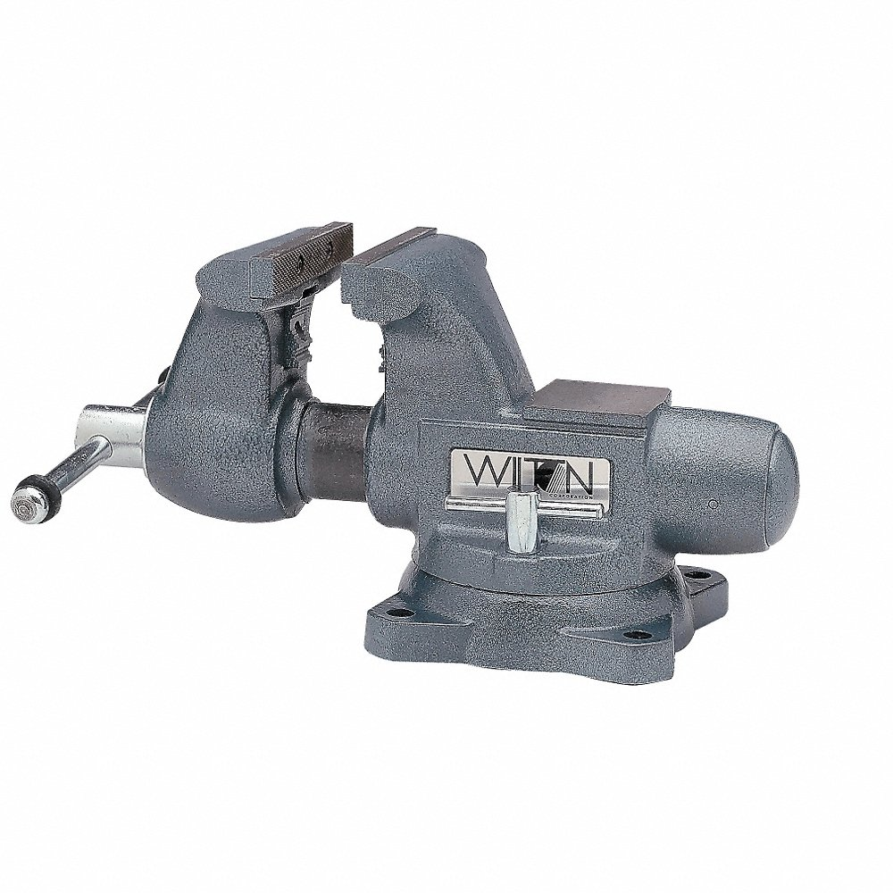 Combination Vise, Heavy Duty, Enclosed, 5 1/2 Inch Jaw Face Wd, 5 Inch Max Jaw Opening
