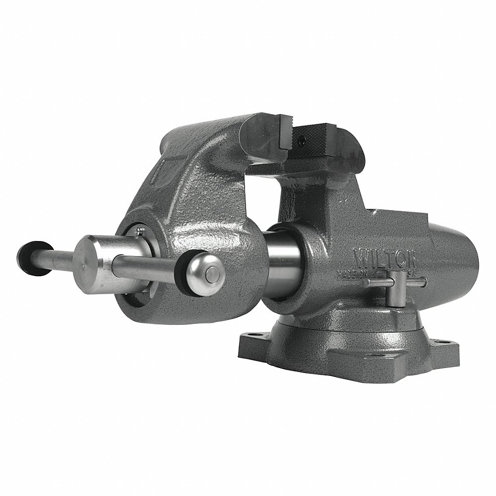 Machinist Vise, Heavy Duty, Enclosed, 5 Inch Jaw Face Wd, 8 Inch Max Jaw Opening