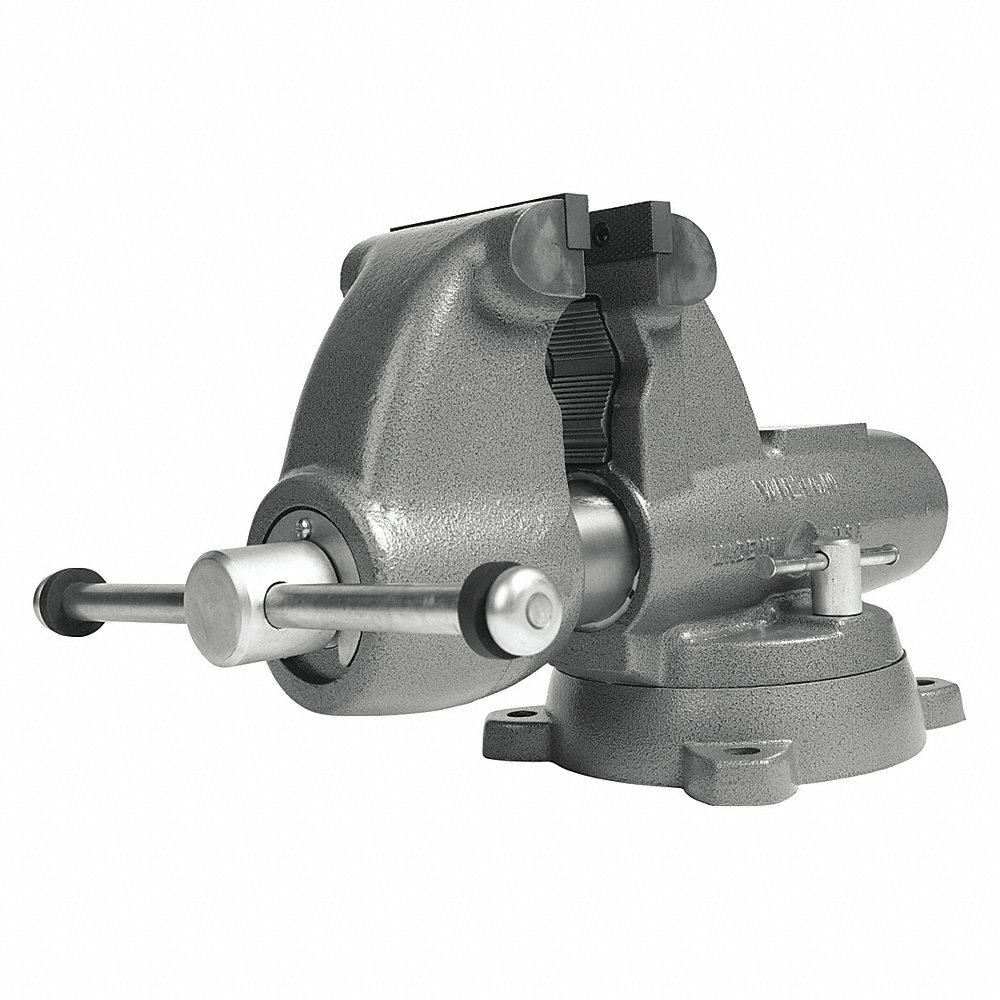 Combination Vise, Serrated Jaw, 15 1/2 Inch L