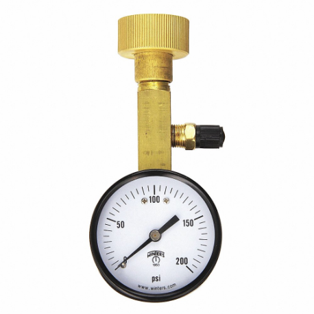Air Over Water Test Gauge Kit, Air Over Water Test Gauge, Water, 0 To 200 PSI, Aom