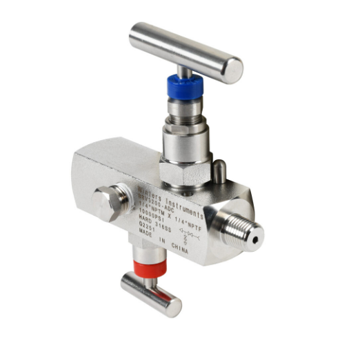 Manual Block And Bleed Needle Valve, Straight Body Hard Seat, Double Handles