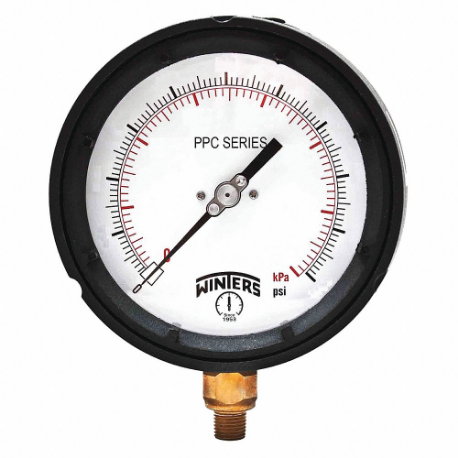 WINTERS INSTRUMENTS PPC5121WBG Process Compound Gauge, Glow-In-The-Dark White, 30 To 0 To 30 Inch Hg/Psi | CV3TAR 489H86