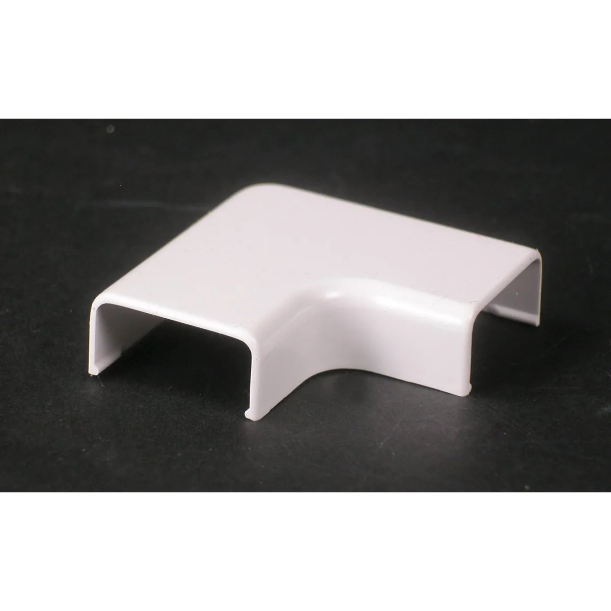 Flat Elbow Fitting, Ivory, PVC