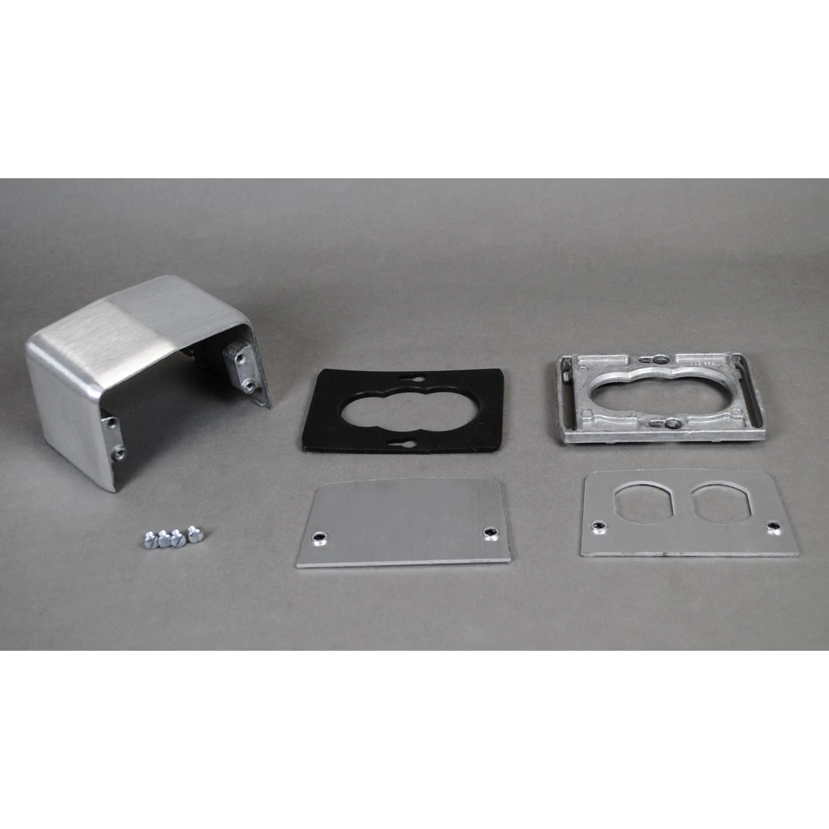 Duplex Service Fitting, Gray, Aluminum