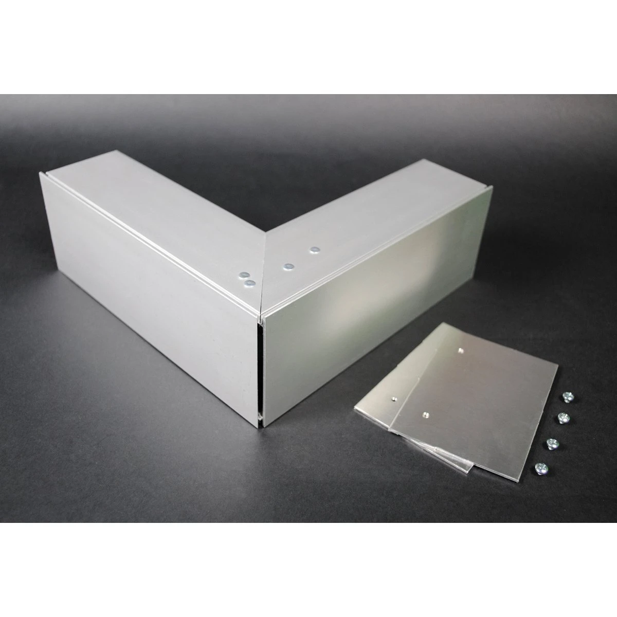 External Elbow Fitting, Gray, Aluminum