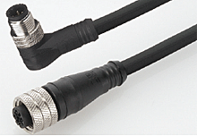 WOODHEAD 1200661020 Double Ended Cordset, 4 Pole, Female To Male, 18 AWG, TPE Cable, 8m | CG9WUB 884032K03M080