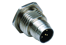 WOODHEAD 1200840028 Male Receptacle, 4 Pole, M16x1.5 Thread, PCB Pins, 5.00mm Stand-off | CH3DJB WR4U46000