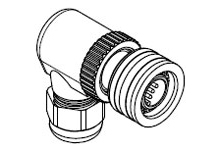 WOODHEAD 1200850007 Single Keyway, Male, 4 Pole, 90 Degree Angle, 3.30-6.60mm Cable Dia | CH3EGW WA4007-31