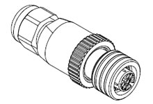 WOODHEAD 1200850012 Single Keyway, Female, 5 Pole, Straight, 3.30-6.60mm Cable Dia | CH3EGV WA5000-31