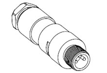 WOODHEAD 1200910010 Attachable Connectors, Straight Male, 4 Pole | CH3EHE N04MA03124