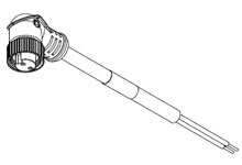 WOODHEAD 1300061377 Cordset, 5 Pole, Female, 5m, 90 Degree, 16/5 Size, PVC | CG9WRE 105001A01M050