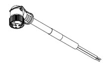 WOODHEAD 1300080384 Cordset, 9 Pole, Male, 3 Feet, 90 Degree, 16/9 Size, PVC | CH2ABK 309003A01F030