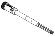 WOODHEAD 1300240106 Cordset, 5 Pole, Female, 50m, Straight, Trunk | CH2AYW DN10A-M500