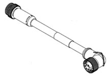 WOODHEAD 1300100191 Cordset, 2 Pole, Male Female, 12 Feet, Straight, 90 Degree, 16 Size, STOOW | CG9XTJ 112021A01F120