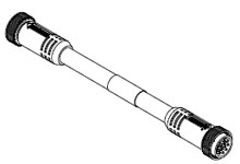 WOODHEAD 1300120019 Double Ended Cordset, 10 Pole, Male To Female, 16 AWG, PVC, Cable, 6.10m | CH2TYL 331020A01F200