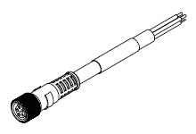 WOODHEAD 1300290001 Single Ended Cordset, 5 Pole, Female To Pigtail, 1m | CH2EQM 405000D12M010