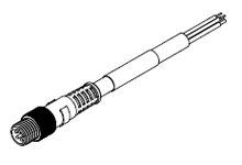 WOODHEAD 1300290003 Single Ended Cordset, 5 Pole, Male To Pigtail, 26 AWG, PVC, Cable, 1m | CH2EQD 405006D12M010