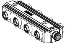 WOODHEAD 1300360010 Passive Junction Box, 8 Port | CH2BEN DN8000