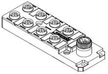 WOODHEAD 1300370008 Junction Box, 8 Port, 5 Poles, Male | CH2BLP DND8200