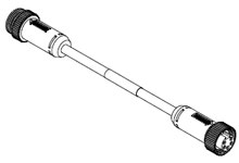 WOODHEAD 1300390043 Cordset, 5 Pole, Male Female, 15m, Straight, Drop Flex | CH2BLA DNDF11A-M150