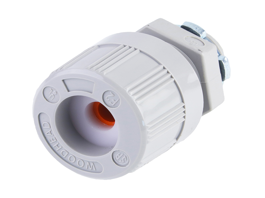 WOODHEAD 1300980071 Cord Seal Grip, Strain Relief, Straight Male, O Ring, 9.53 to 11.10mm | CH2KNM 5528W