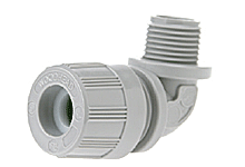 WOODHEAD 1300980074 Cord Seal Grip, Strain Relief, 90 Degree Male, 9.53 to 11.10mm, Polyester | CH2KNG 5529BLK