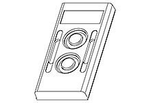 WOODHEAD 1301280079 Two Button Replacement Cover, For 4022 Button Pendant Enclosure | CH2JLA 00-3063