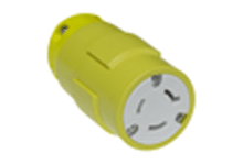 WOODHEAD 1301420023 Connector with Locking Blade, 2 Pole/3 Wire, 277V | CH2VBG 2749