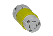 WOODHEAD 1301440026 Connector 2 Pole/3 Wire, 125V, Yellow | CH2HRA 4729YL