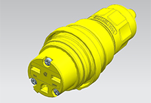 WOODHEAD 1301460076 Connector, Motor Base Connector, Silicone Husk | CH2DLK 15W49MB