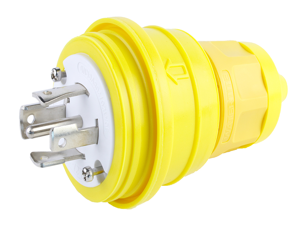 WOODHEAD 1301470085 Plug With Locking Blade, 4 Pole/5 Wire, 3 Phase, 208V, Body Size F4 | CH2ZZM 28W81