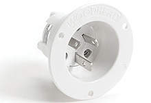 WOODHEAD 1301490006 Flanged Inlet, 3 Pole/3 Wire | CH2DCH 1407MB