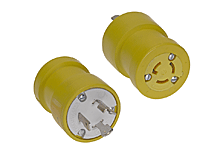 WOODHEAD 1301510026 Adapter, Receptacle, Female End 15A/125V, Plug, Male End, 20A/125V | CH2UUM 1783