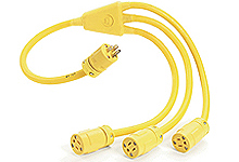 WOODHEAD 1301540033 Standard Molded With Cordset, 2 Pole/3 Wire, SOOW Cordset, 0.91m, 125V | CH2DBJ 1433-W