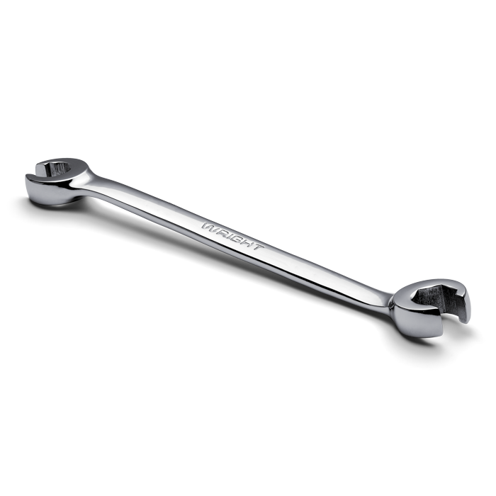 WRIGHT TOOL 1614 Flare Nut Wrench, 6 Point, 3/8 x 7/16 Inch Size, Full Polished | AX3EYG