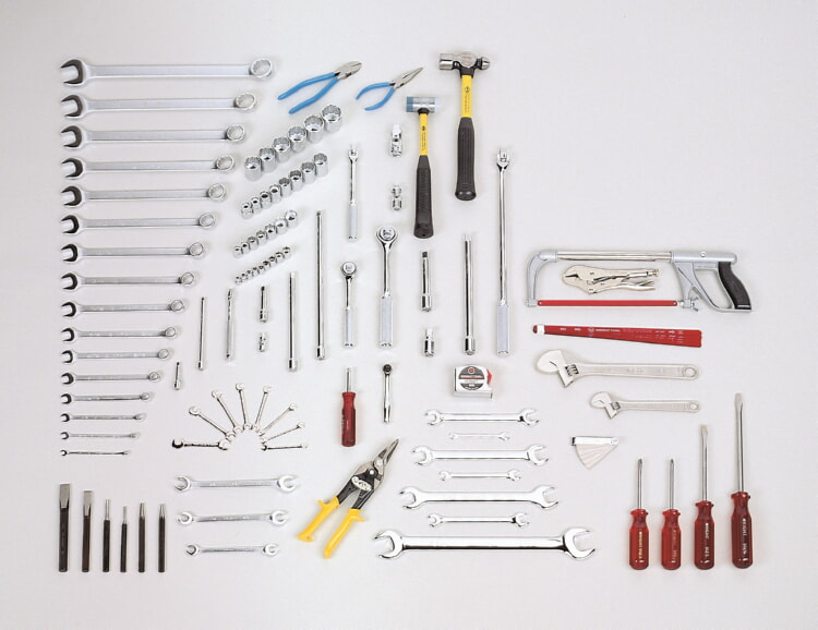 WRIGHT TOOL 181 Industrial Maintenance Set, Chest Not Included, Pack Of 104 | AX3EJH