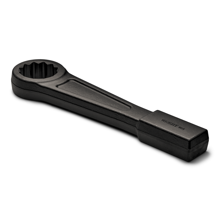 WRIGHT TOOL 1884 Striking Face Box Wrench, Heavy Duty, Straight Handle, 12 Point, 2-5/8 Inch Size | AX3FBG