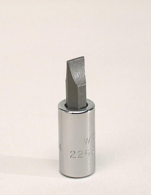 WRIGHT TOOL 2263 Standard Screwdriver Socket With Bits, 1/4 Inch Drive, 23/64 Inch Size | AX3FEL