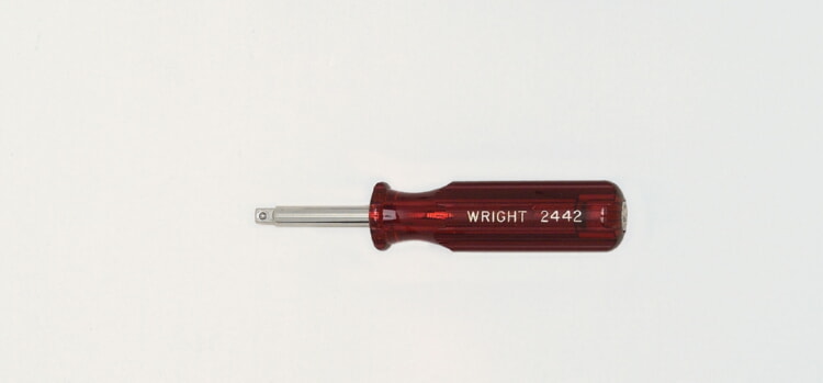 WRIGHT TOOL 2442 Spinner Handle, Female End, Plastic Grip, 6 Inch Size | AX3FFE