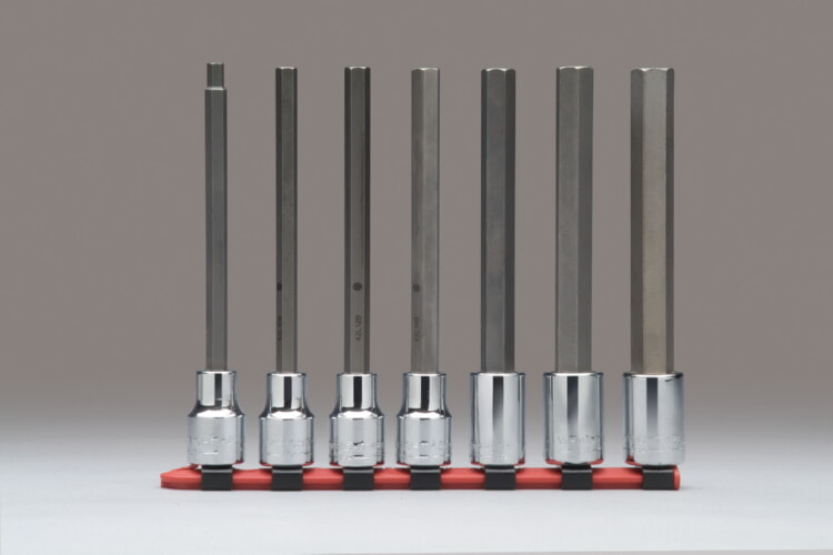 WRIGHT TOOL 316 Hex Bit Socket Set, Long Length, 3/8 Inch Drive, Pack Of 7 | AX3EKV